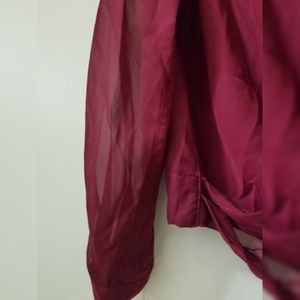 J-Lo Tops - J-Lo Red burgundy sheer blouse new with tags M J-Lo Tops - J-Lo Red burgundy sheer blouse new with tags M